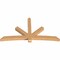 Ekena Millwork Alberta Smooth Timber Gable Bracket, Western Red Cedar, 96"W x 52"H x 5 1/2"D x 5 1/2"F, 13/12 Pitch GBW096X52X0606ALB00SWR - alternate 5